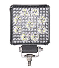 الطرق الوعرة 9W أبيض نقي مربع LED العمل الكاشفة الأنوار 12V مقاوم للماء