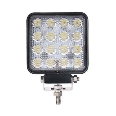 IP69K 48W بقعة شعاع أضواء LED أسود مربع قبالة الطريق مصباح العمل