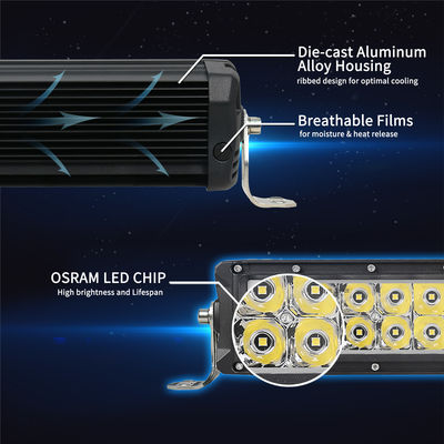 صف مزدوج يقود ضوء شريط أوسرام led رقاقة شاحنة ضوء شريط خارجيّ إنارة نظام