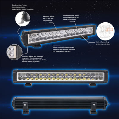 شريط ضوء LED مزدوج الصفوف على الطرق الوعرة 50 بوصة للشاحنات 341W 5700K IP69K