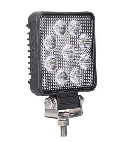 الطرق الوعرة 9W أبيض نقي مربع LED العمل الكاشفة الأنوار 12V مقاوم للماء