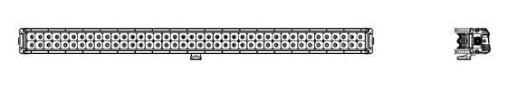 41.5 بوصة 240W صف منحني مزدوج شريط ضوء LED CREE LED شريط ضوء السيارة على الطرق الوعرة