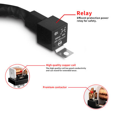 12V 30A 150w أدى ضوء بار الأسلاك تسخير عدة OEM موصلات أسلاك السيارات