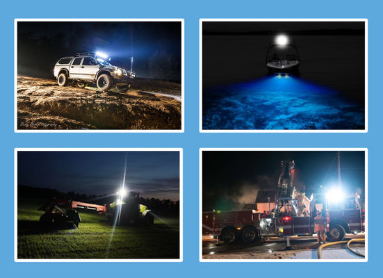 2 قطعة EMC على الطرق الوعرة LED أضواء كاشفة للعمل 54 وات R10 ل ATV SUV UTV