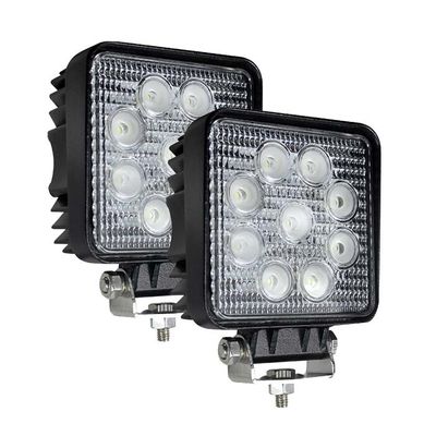 RoHS 27Watt 2PCS أضواء كاشفة LED للعمل 2160 Lm لـ UTV