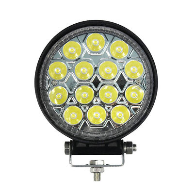 4 قطعة بقعة دائرية LED ضوء العمل 42W للآلات الهندسية