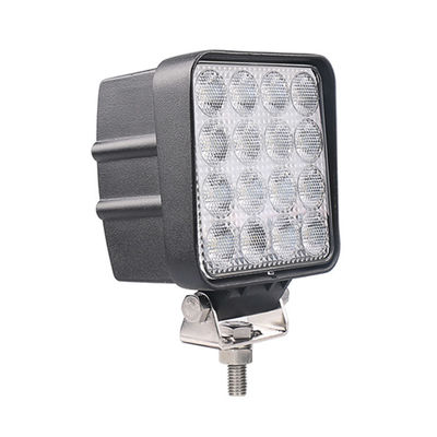 IP69K 48W بقعة شعاع أضواء LED أسود مربع قبالة الطريق مصباح العمل